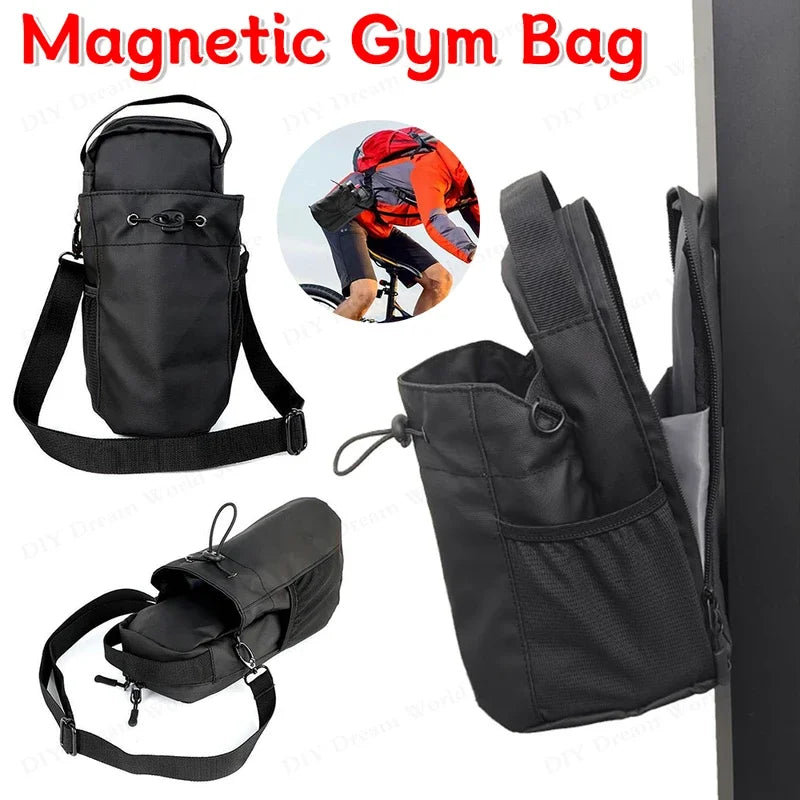 Magnetic Water Bottle Pouch Bag Gym-Specific Water Cup Holder with Strong Magnet for Outdoor Sports Cup Holder Bag